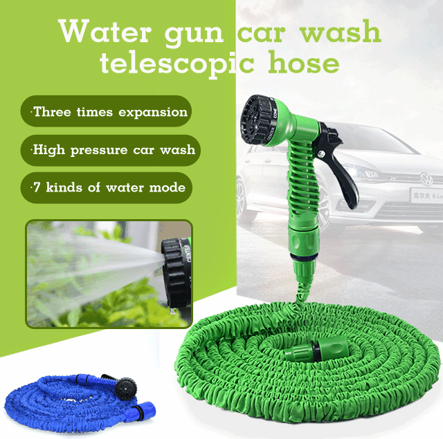 This retractable watering hose works great! ! One-key switch, adjustable water pressure, easy to store, simple and beautiful, does not take up space, well worth buying.